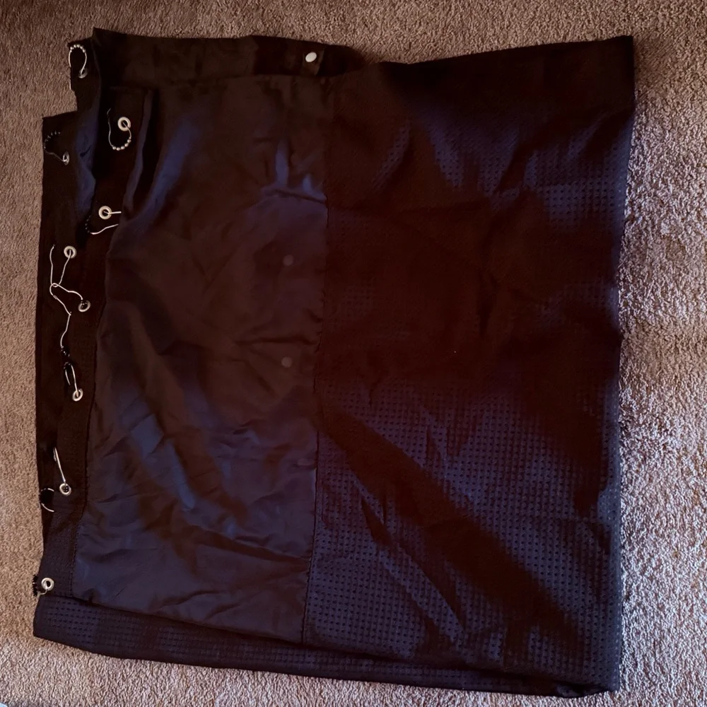Waffle Weave Shower Curtain with Snap-in Fabric Liner
